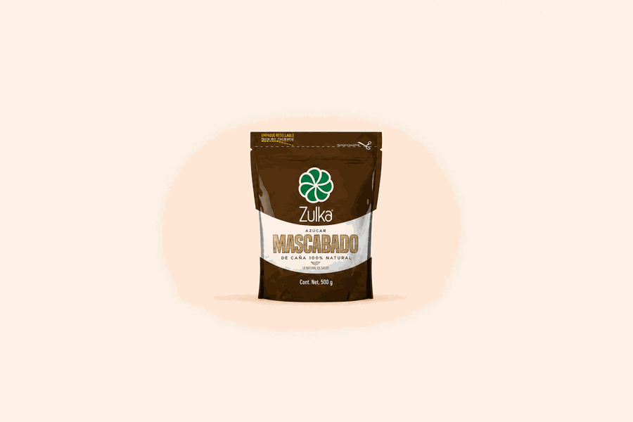 AZUCAR ZULKA MASCABADO 500 G CJA 20 PZA