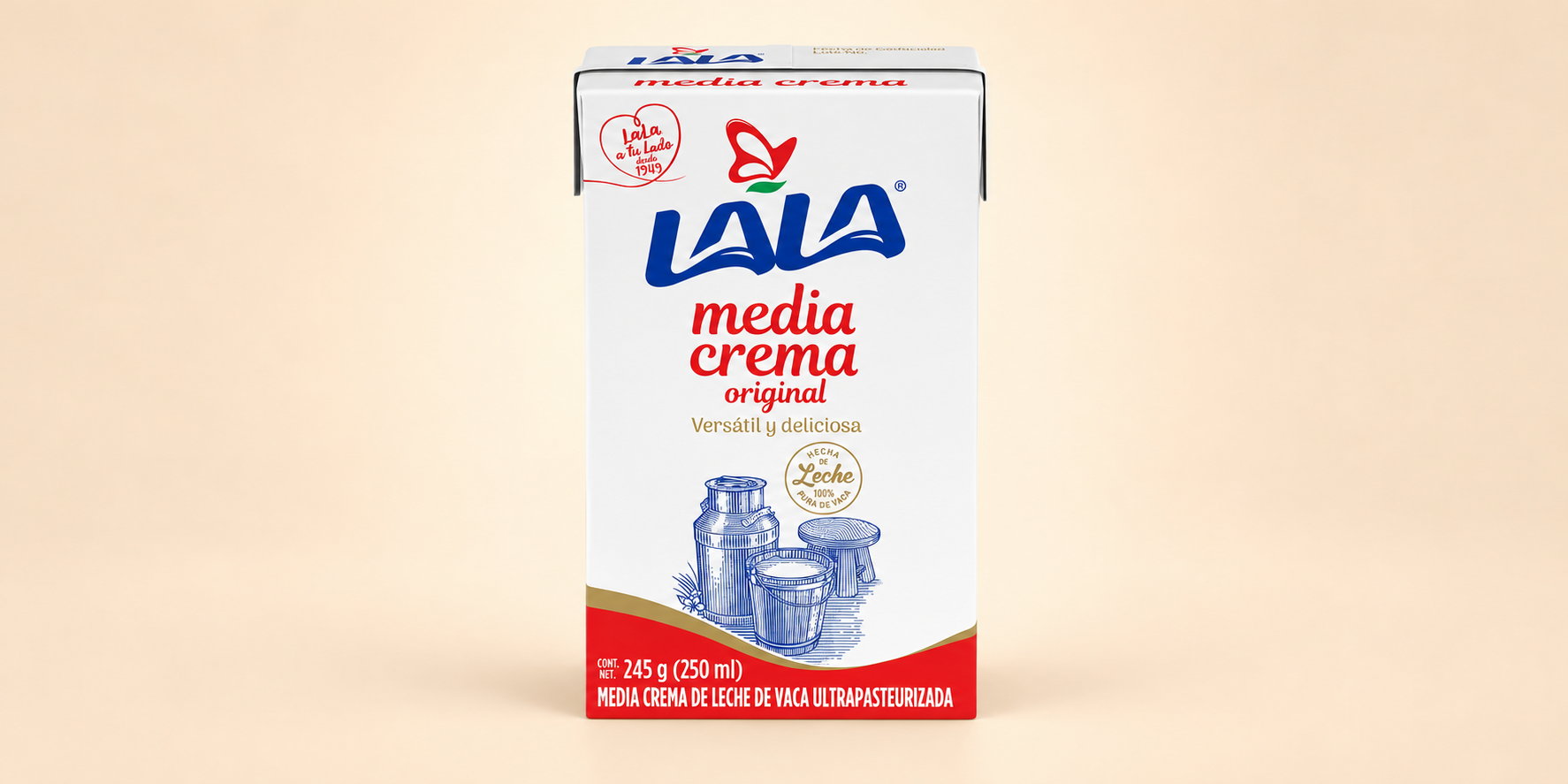MEDIA CREMA LALA UHT 250 ML