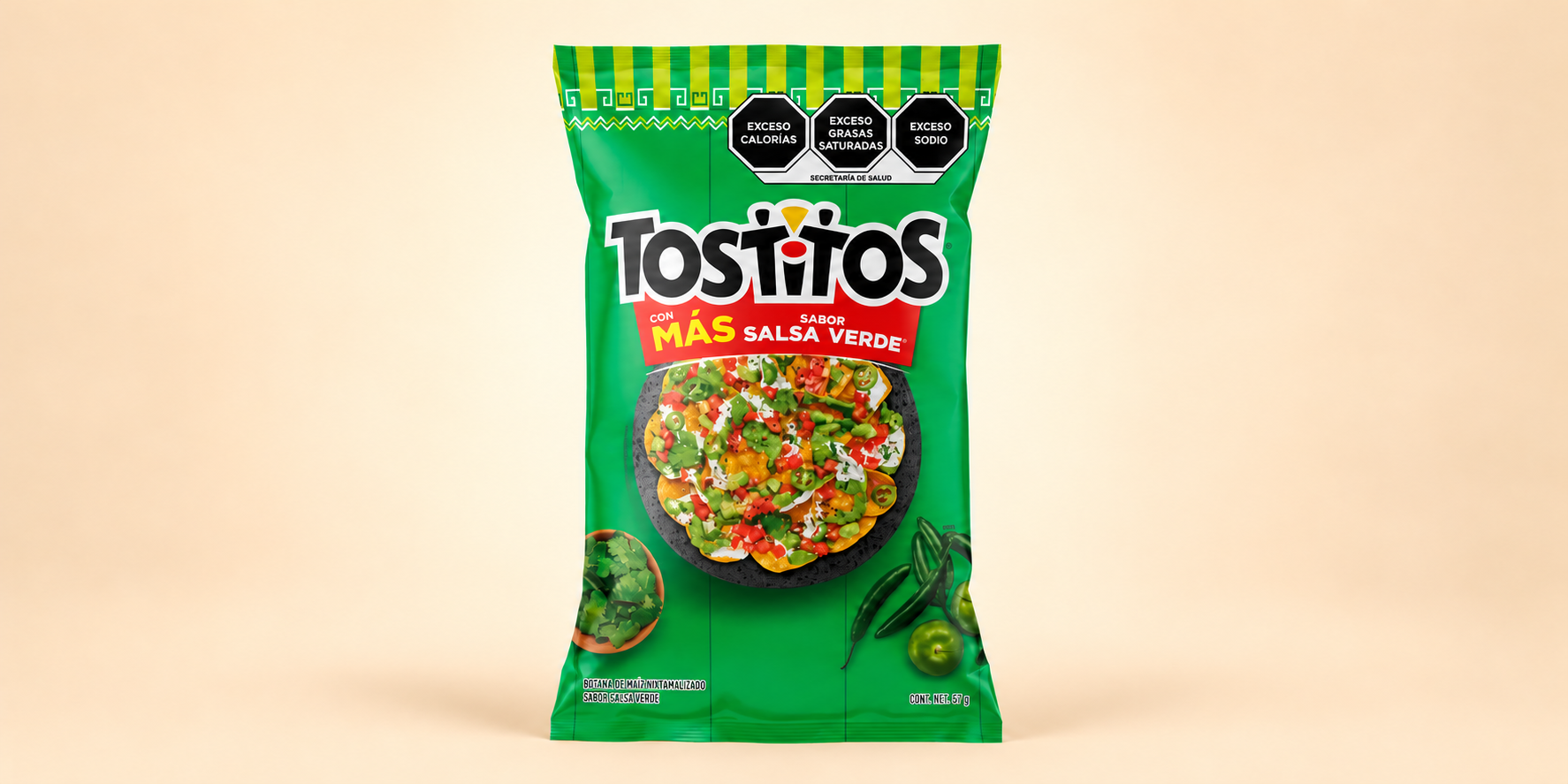 TOSTITOS TOSTIPACK SALSA VERDE 57 G
